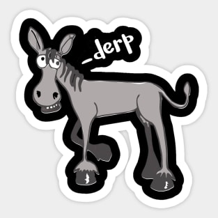 Derp Donkey Sticker